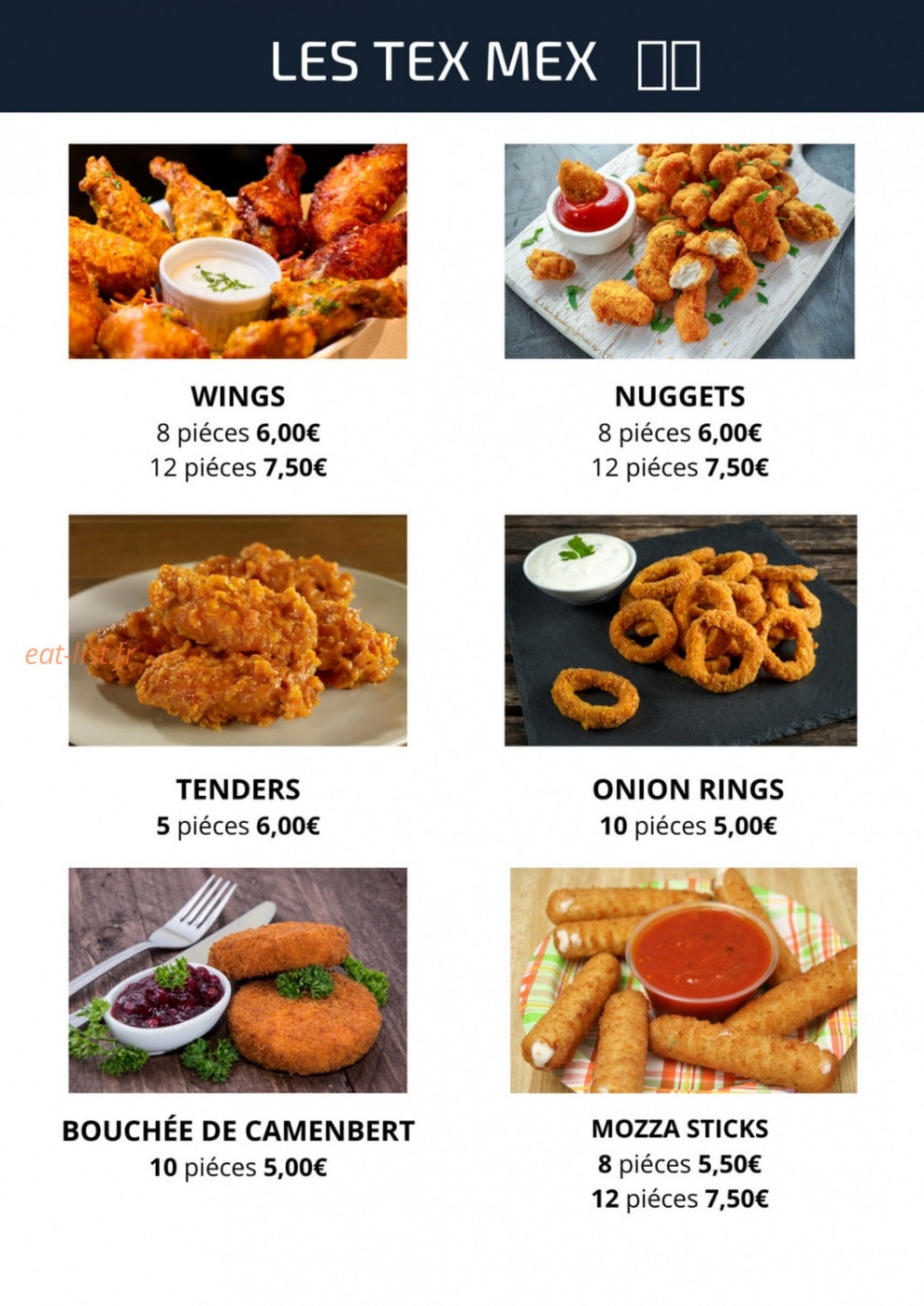 Groslay Pizza — carte page 8