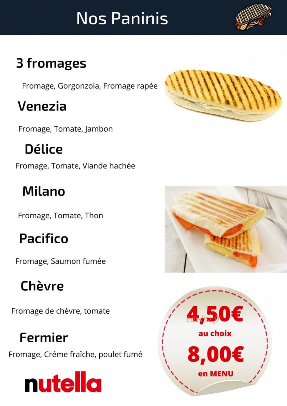 Groslay Pizza — carte page 7