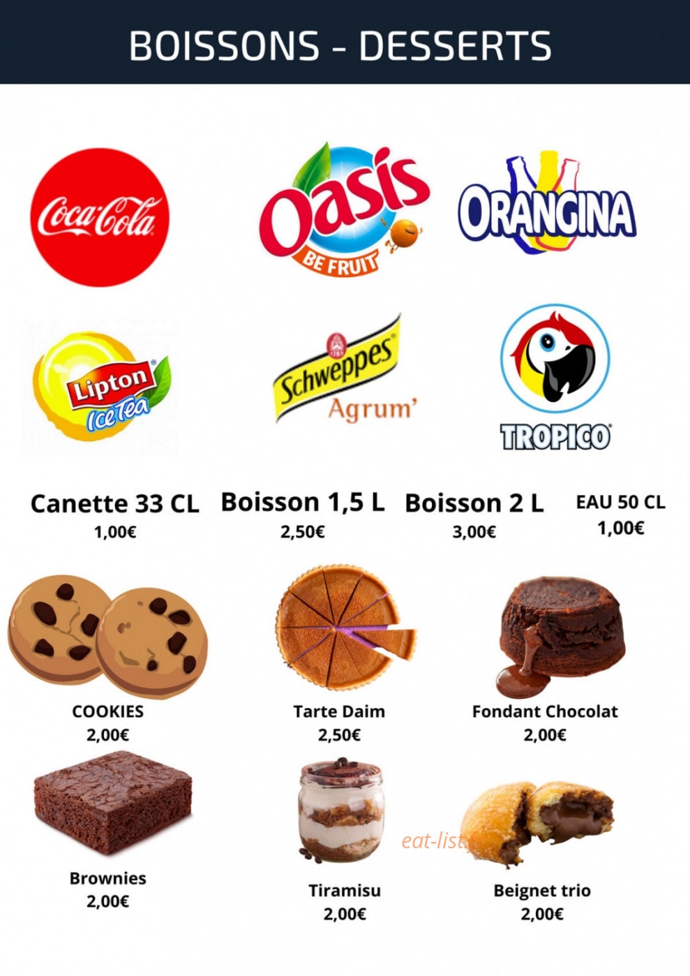 Groslay Pizza — carte page 9