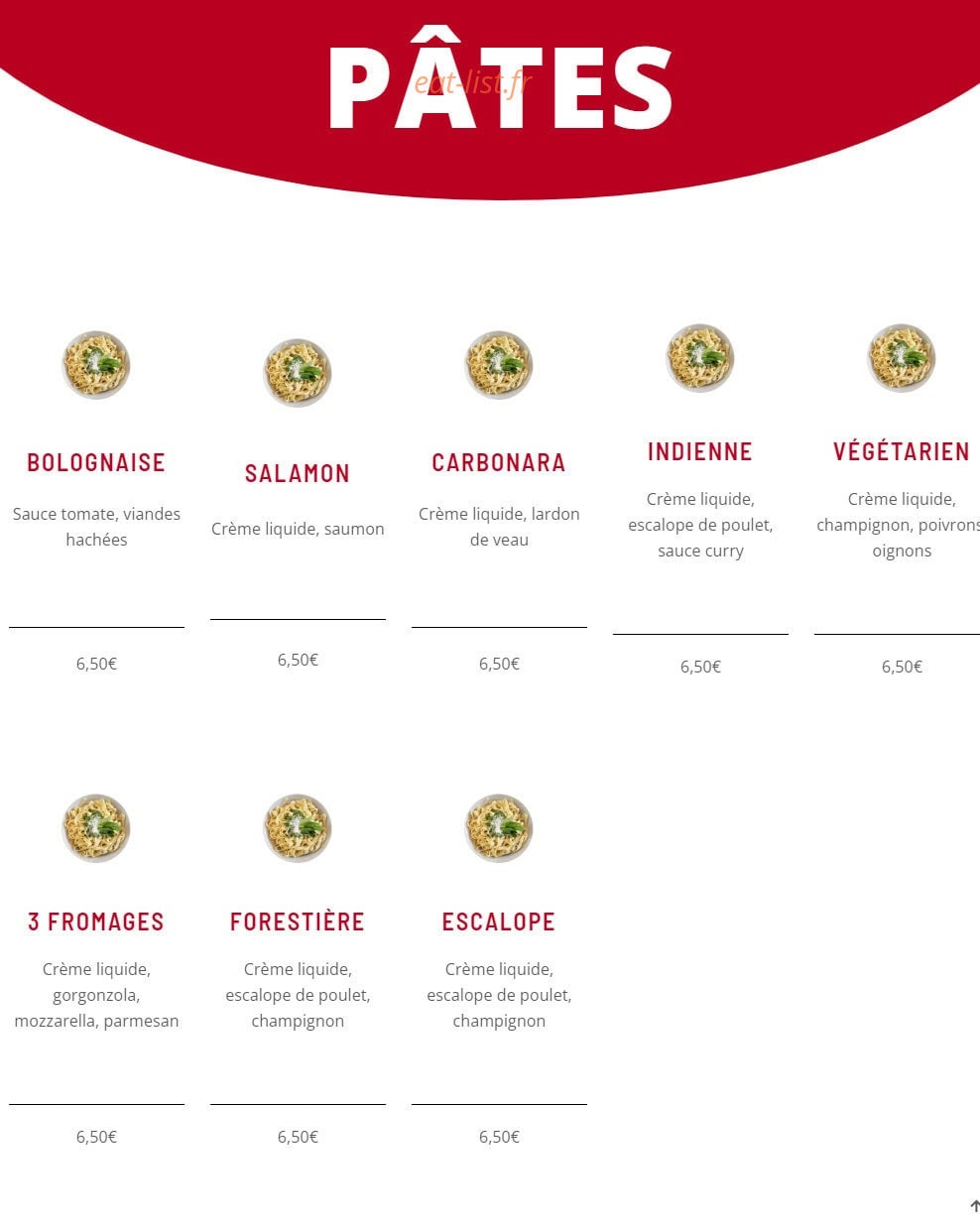 Pizza Nostra — carte page 3