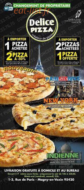 Pizza Délice — carte page 1