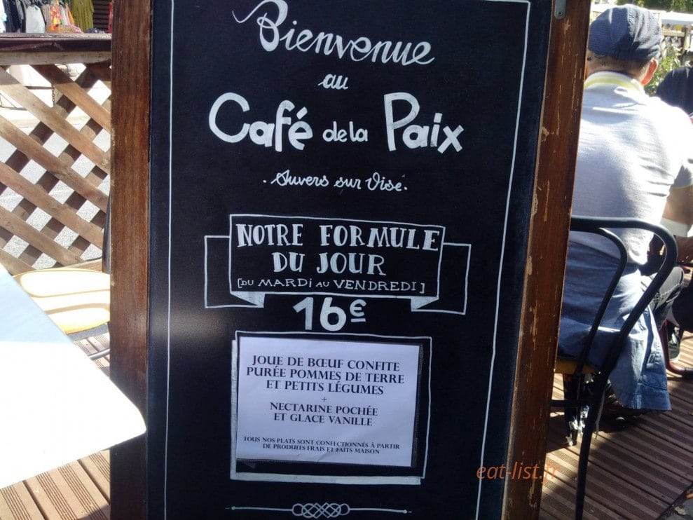 Café de la Paix — carte page 1