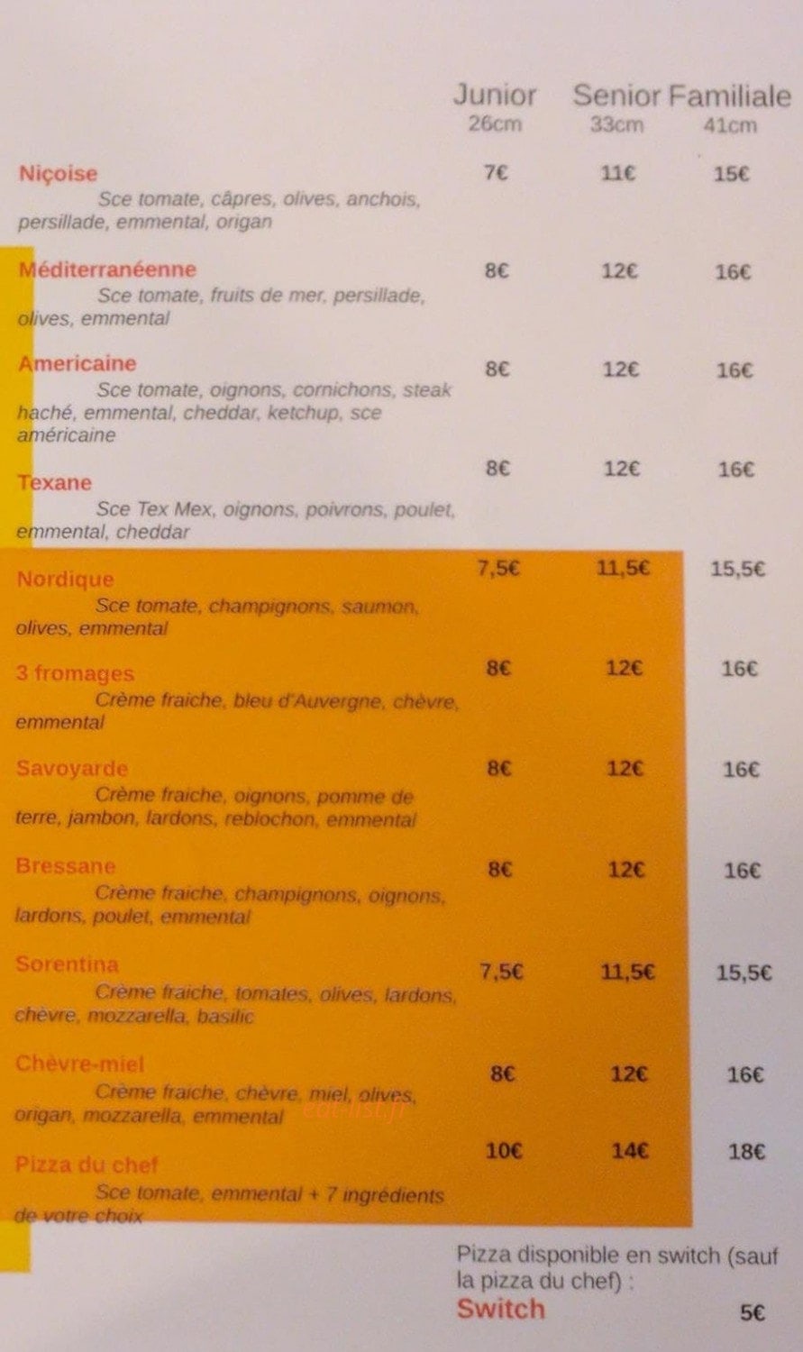 Roux'lette à Pizza — carte page 2
