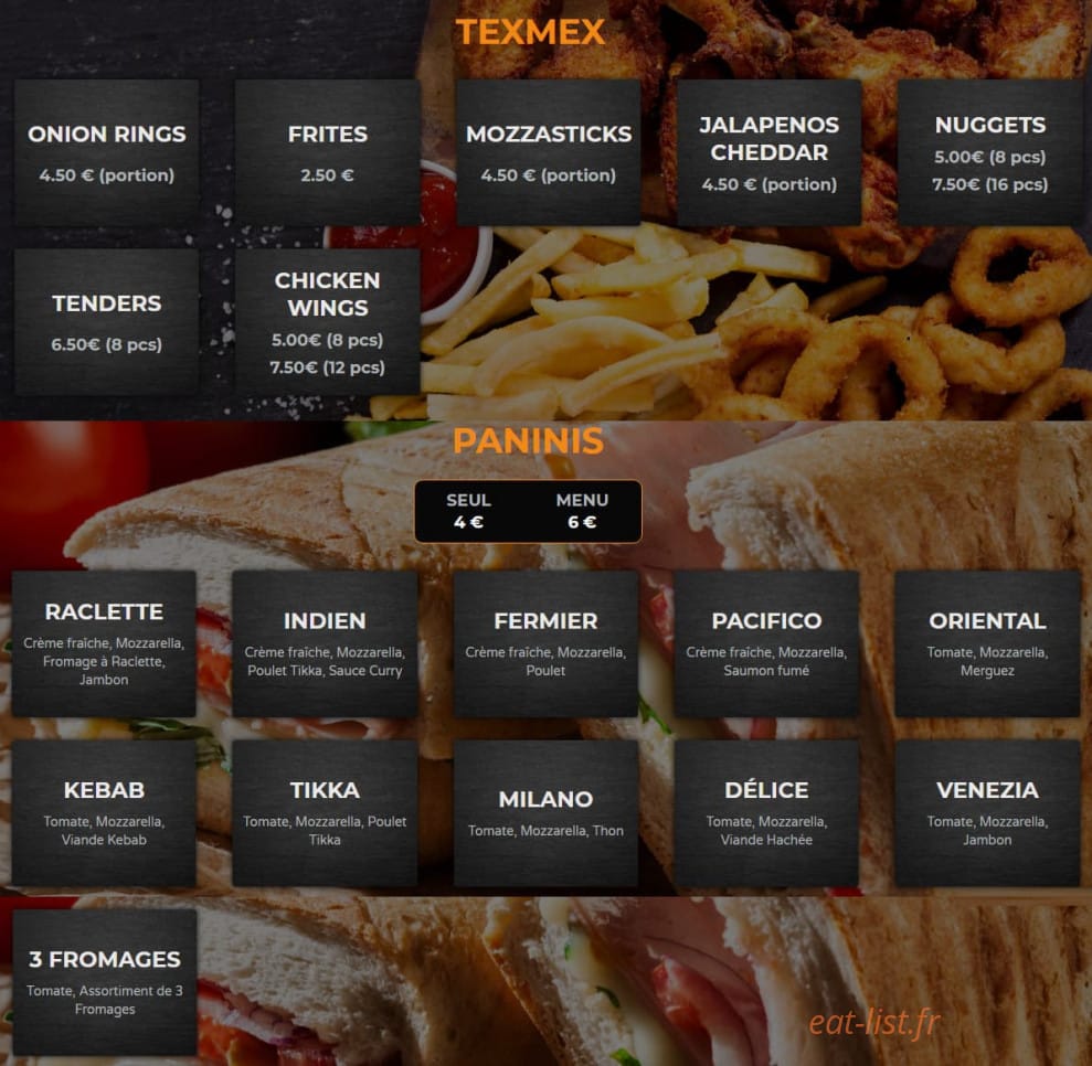 Spizza — carte page 2