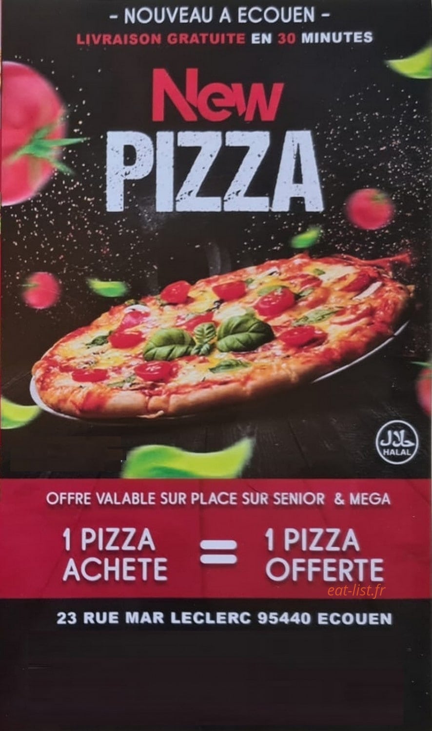 New Pizza — carte page 1