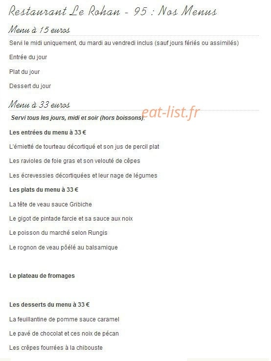 Le Rohan — carte page 1