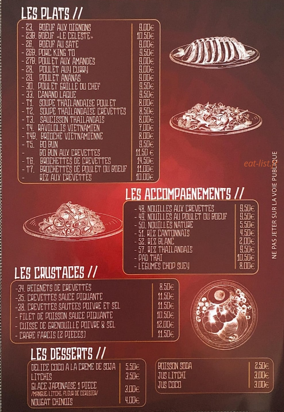 Le Céleste — carte page 2