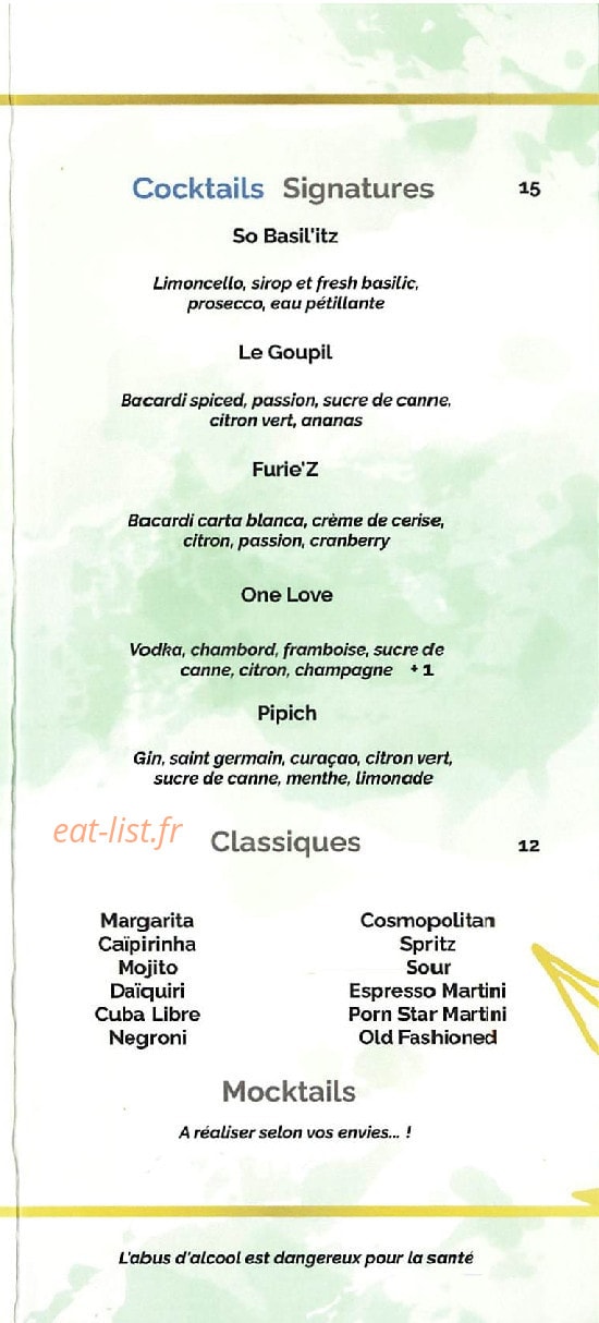 Le Chat l’Heureux — carte page 6