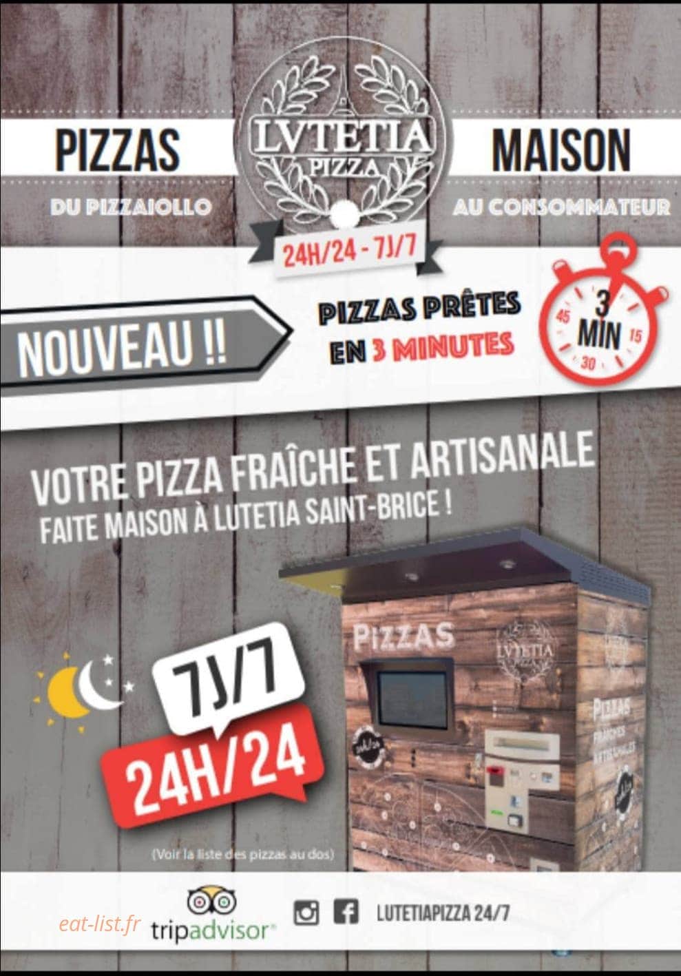 Lutetia Pizza — carte page 2