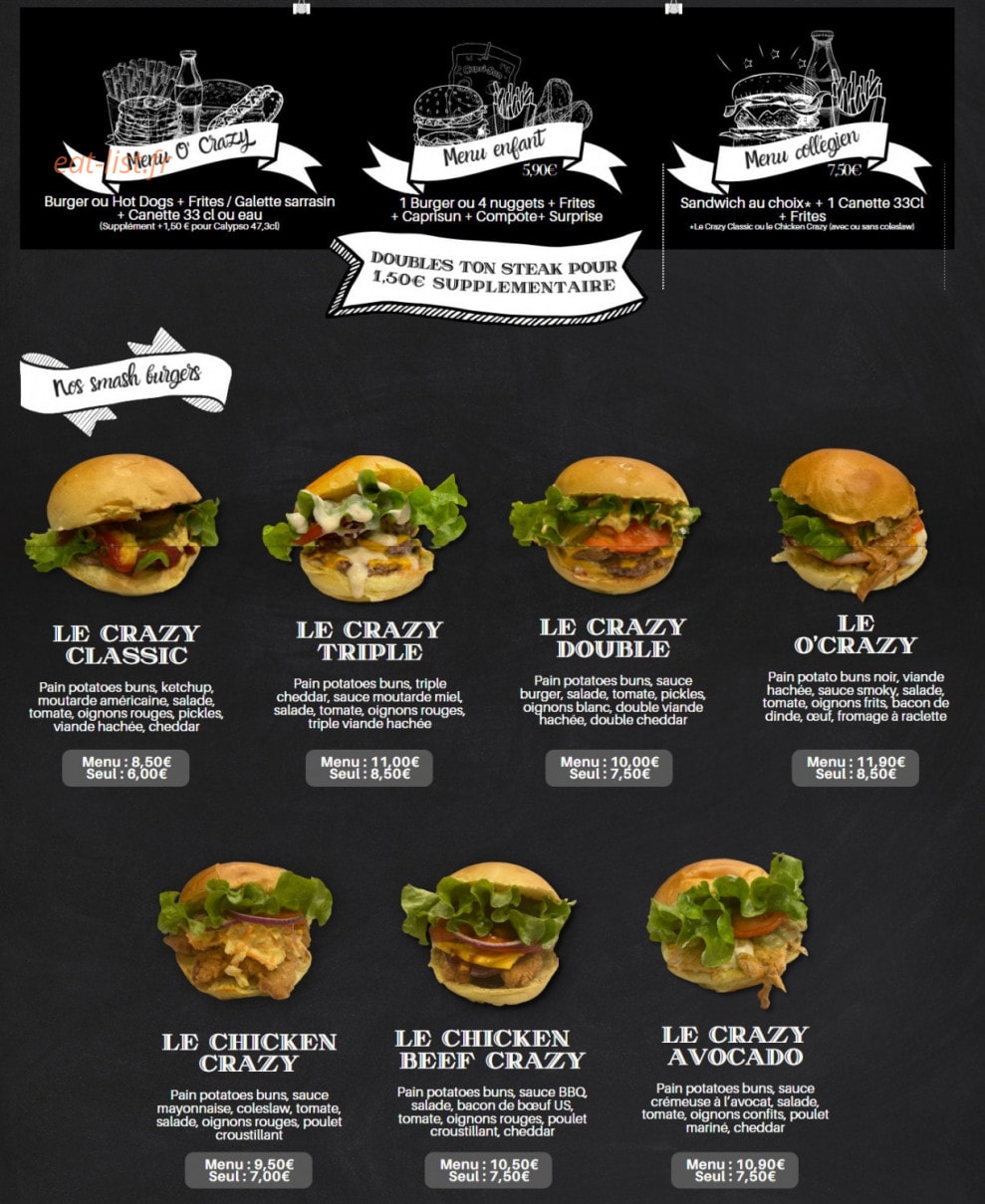O'Crazy — carte page 1
