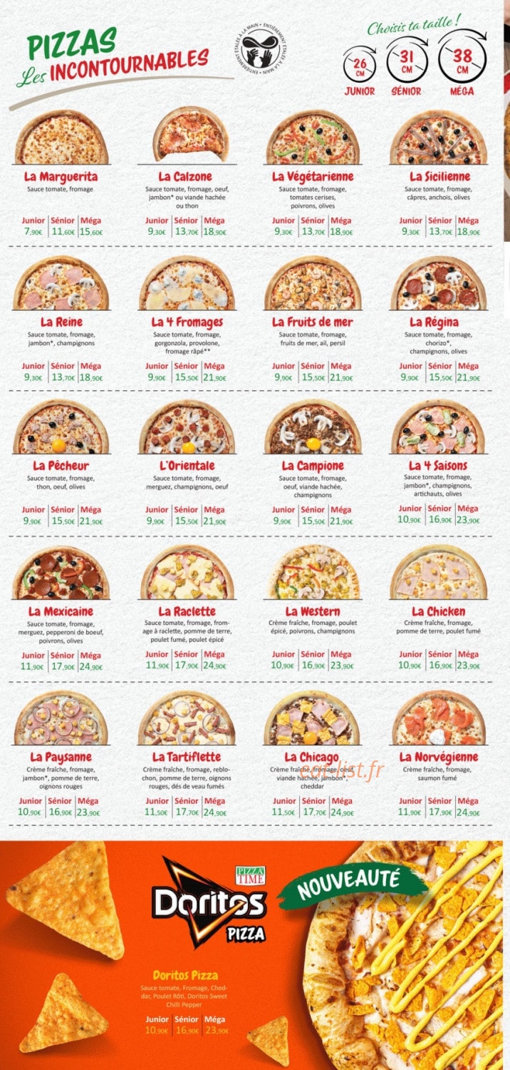Pizza Time — carte page 2