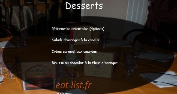 Au soleil du Maroc — carte page 6