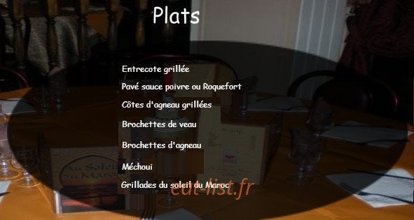 Au soleil du Maroc — carte page 5