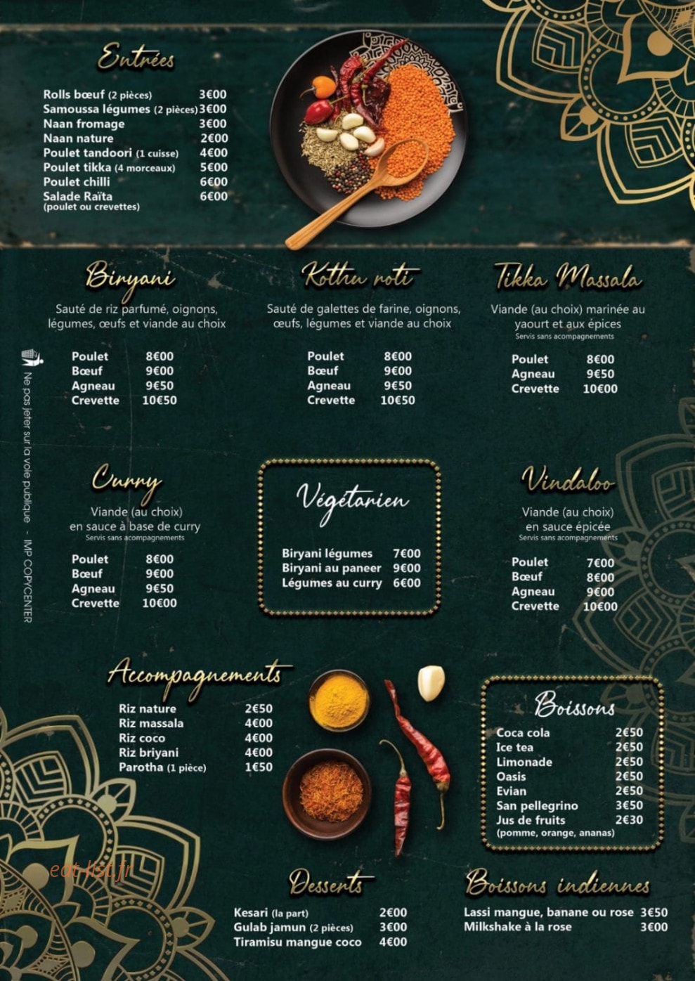 Lakshmiya — carte page 1