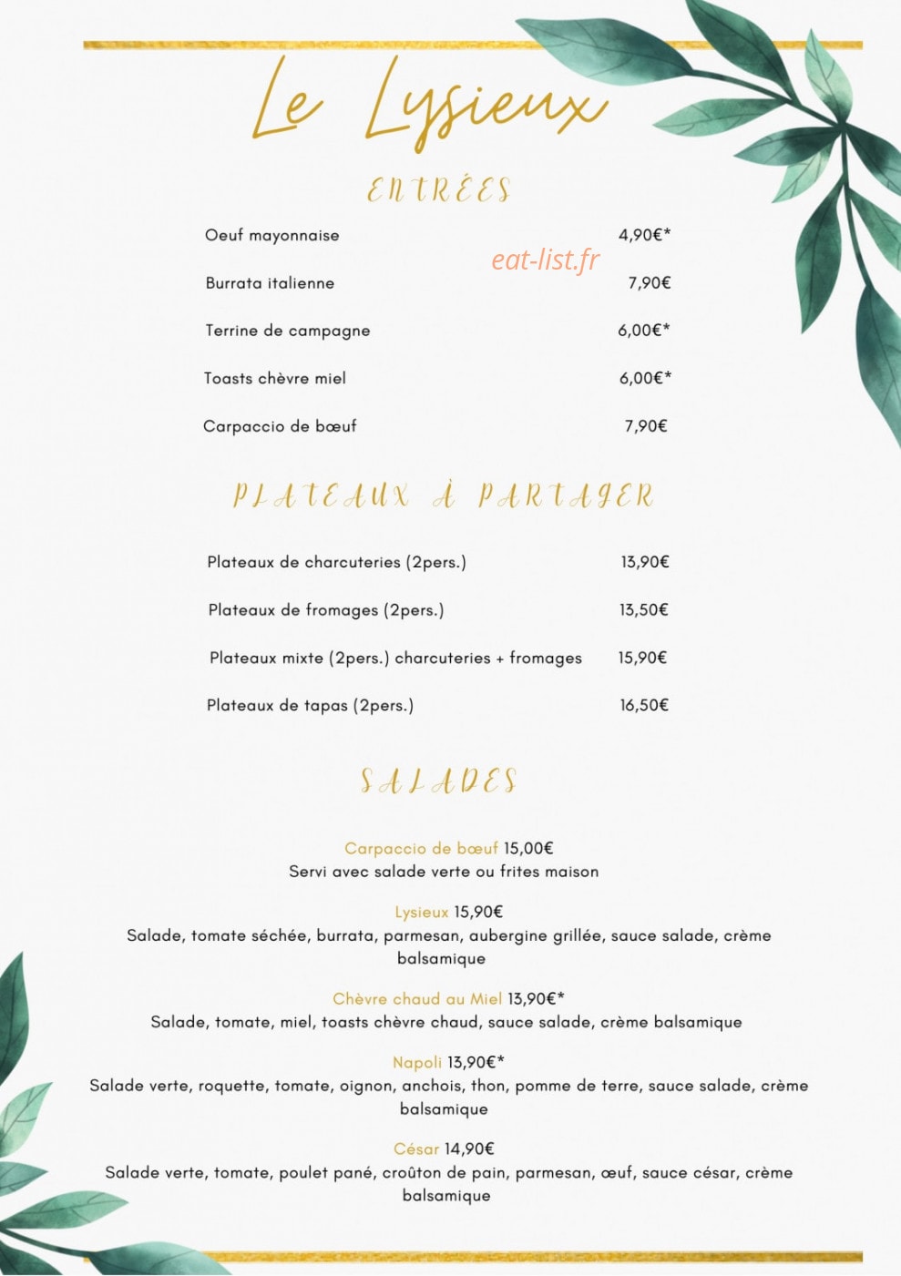 Le Lysieux — carte page 1