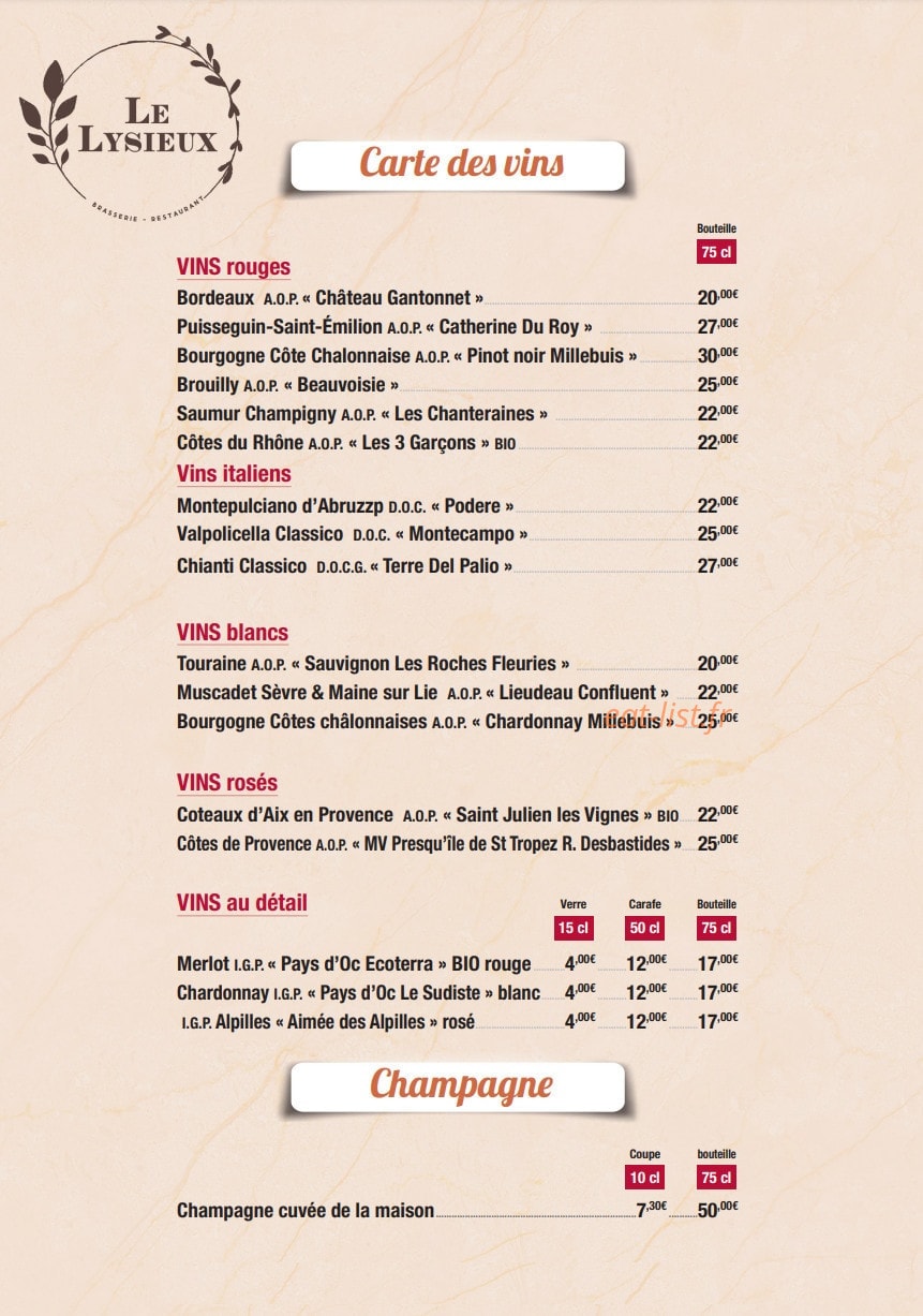Le Lysieux — carte page 9