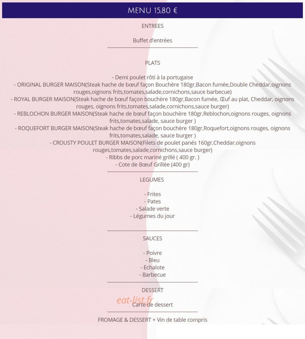 Le Coq Chantant — carte page 1