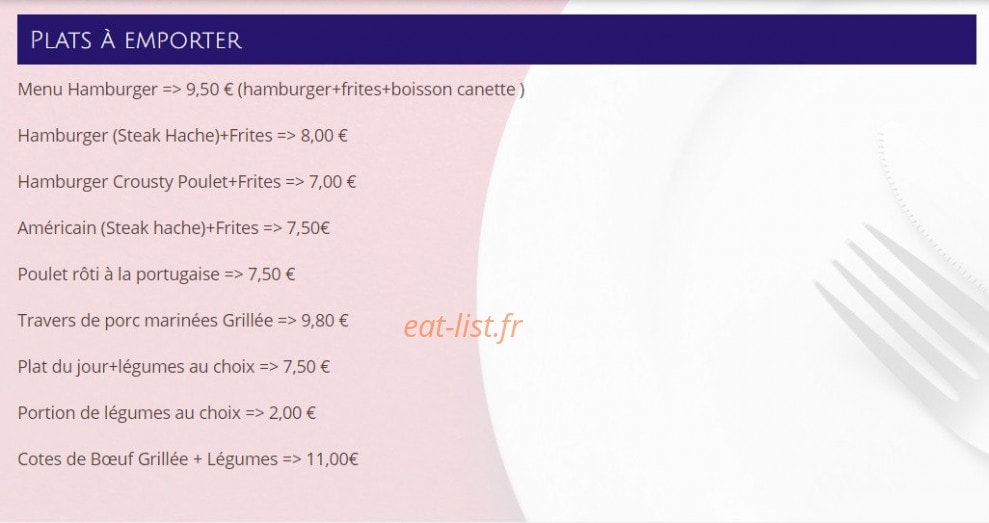 Le Coq Chantant — carte page 2