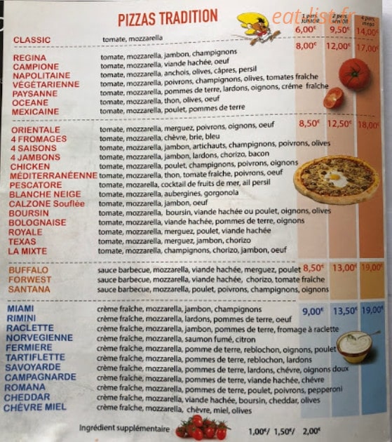 Top pizza — carte page 2