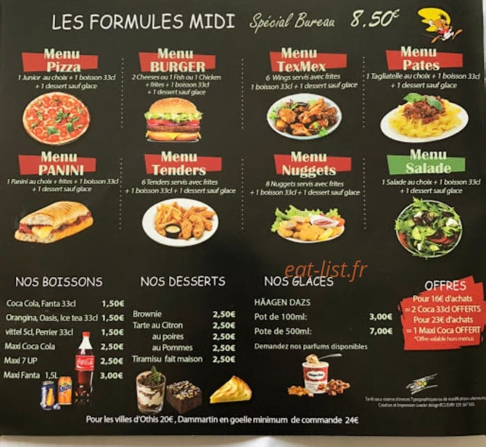 Top pizza — carte page 4