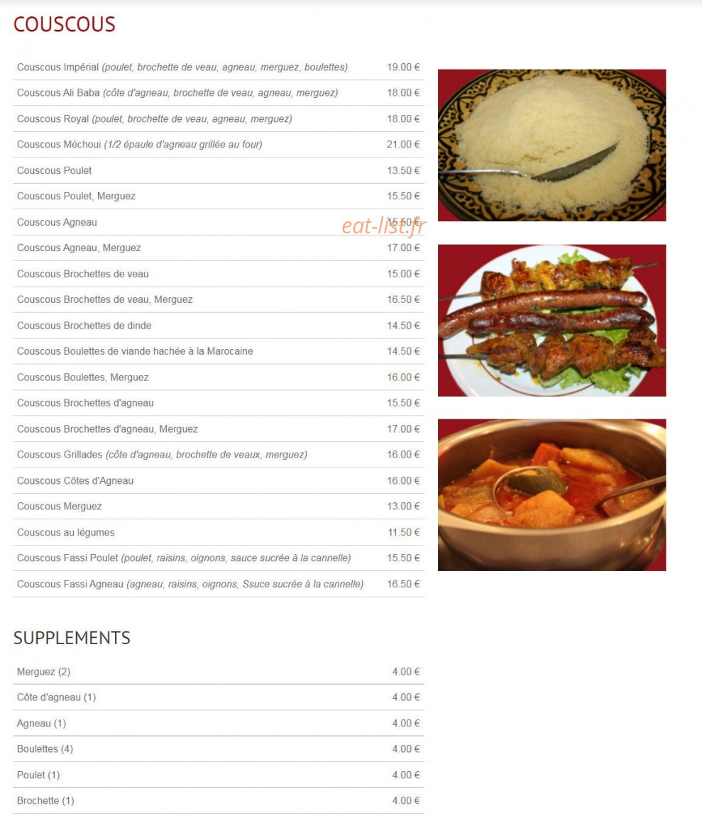 Ali Baba — carte page 2