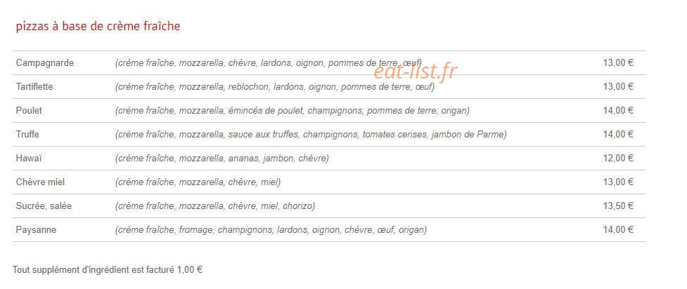 Bono Pizzeria — carte page 7