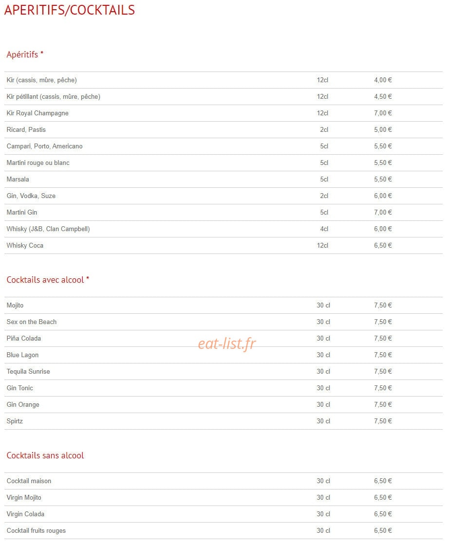 Bono Pizzeria — carte page 11