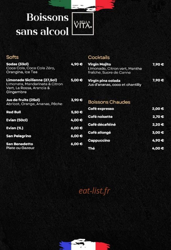 La Bella Vita — carte page 5
