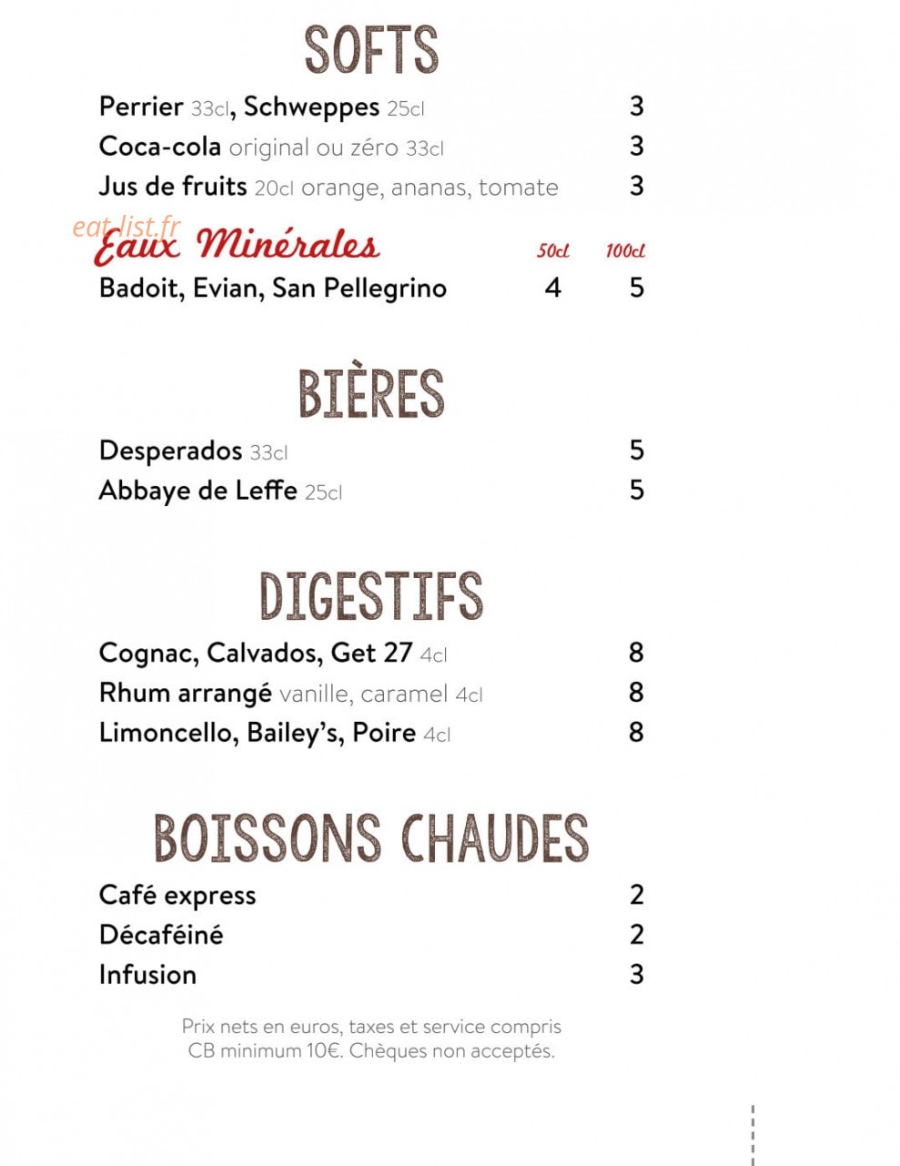 La Crêperie du Relais — carte page 6