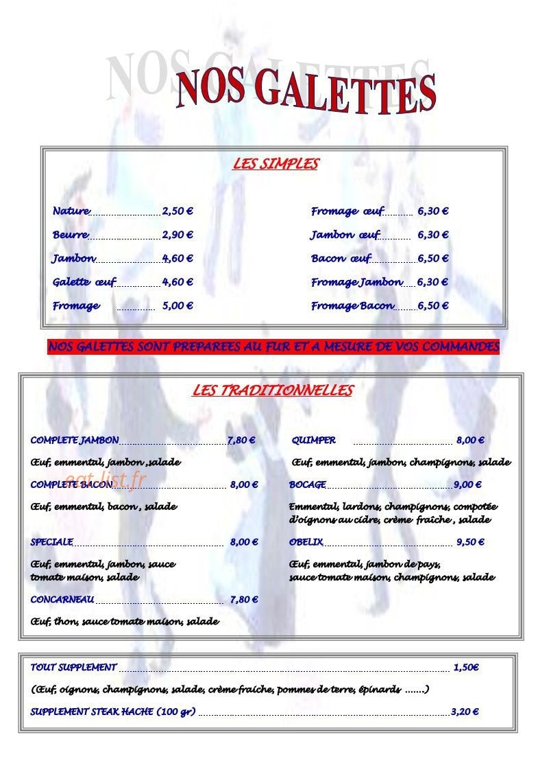 La guérandaise — carte page 1