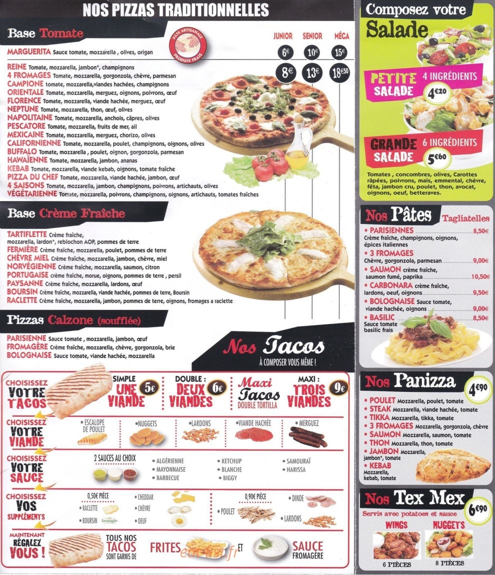 Pizzaro — carte page 1