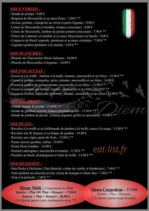 Carpediem — carte page 2