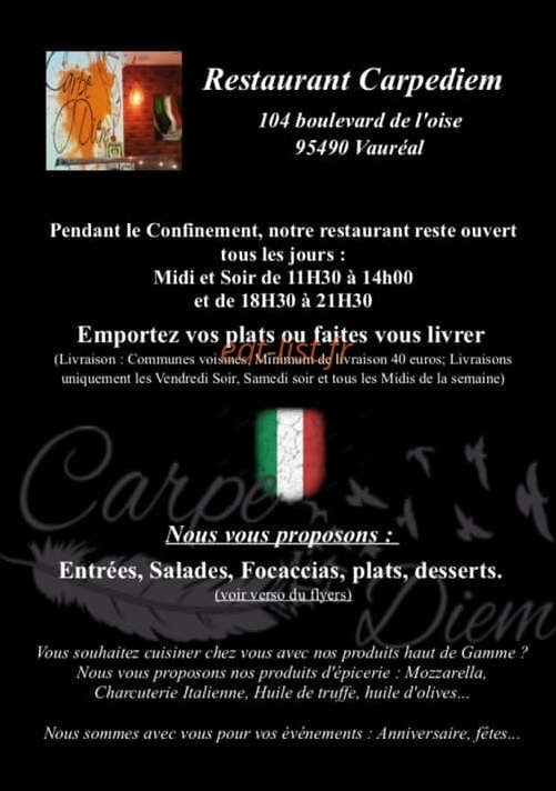 Carpediem — carte page 1