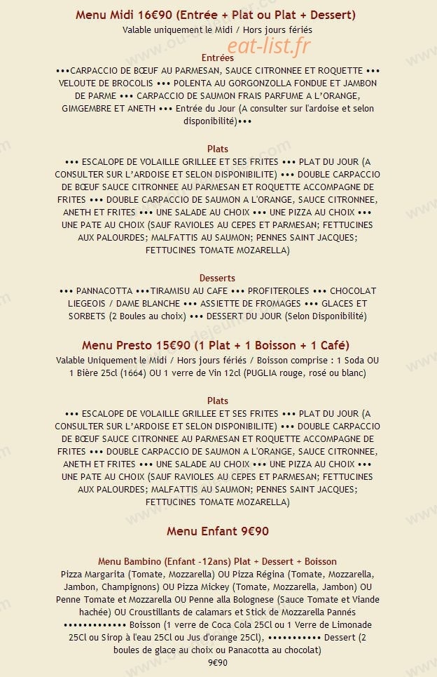Dolcitalia — carte page 7
