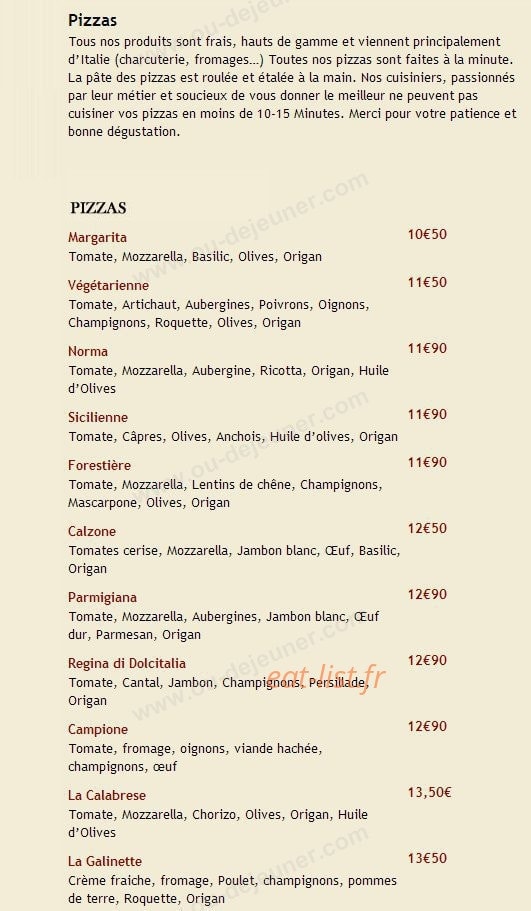 Dolcitalia — carte page 4