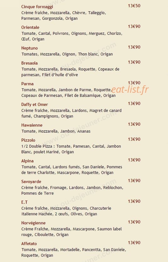 Dolcitalia — carte page 5