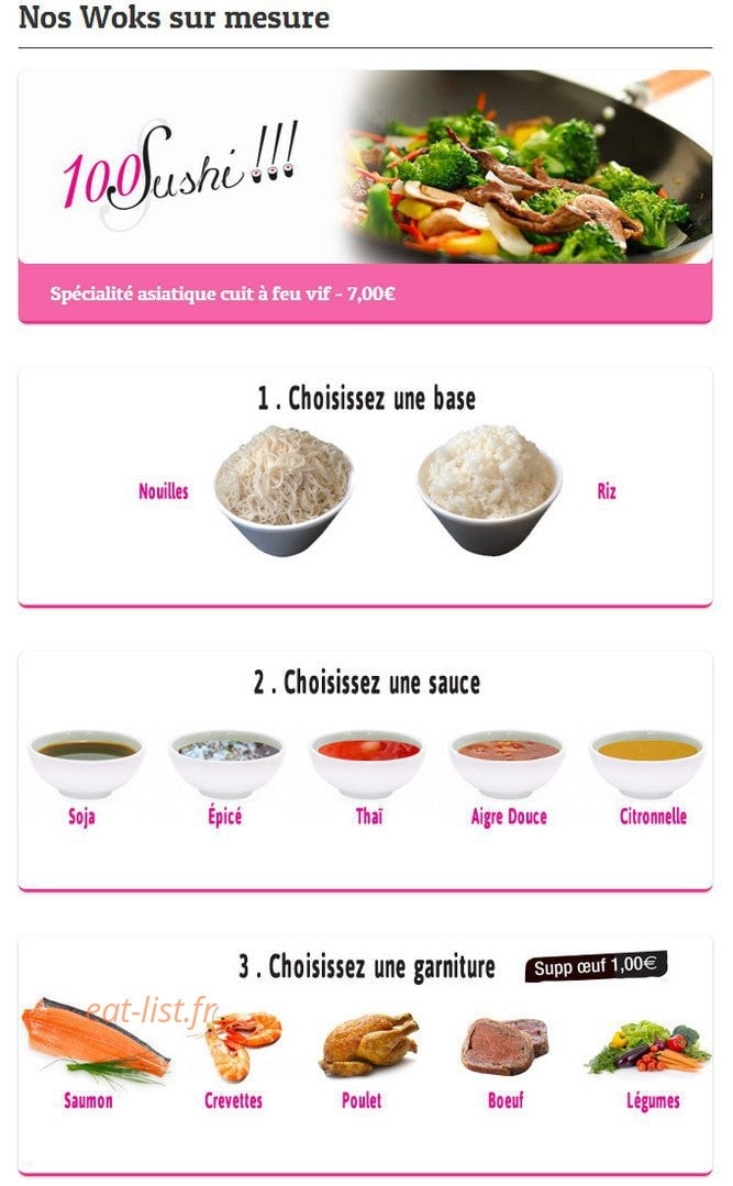 100 Sushi — carte page 12