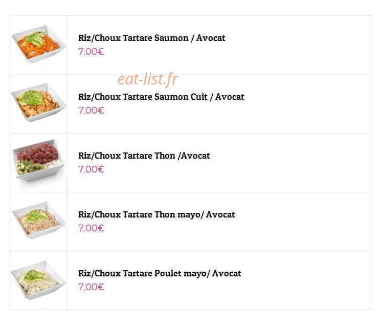 100 Sushi — carte page 11