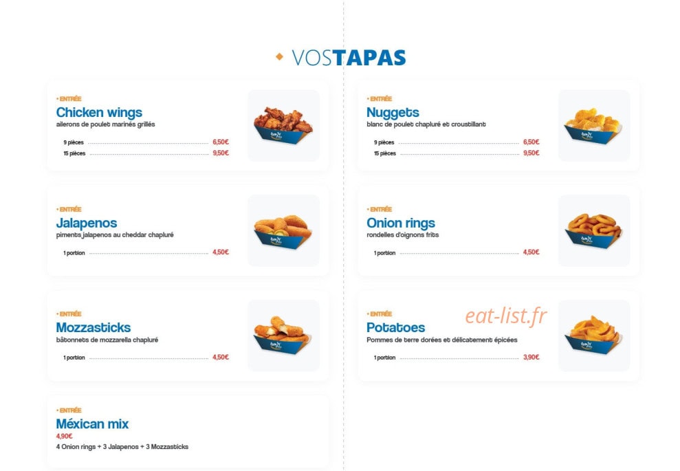 Family Pizza — carte page 4