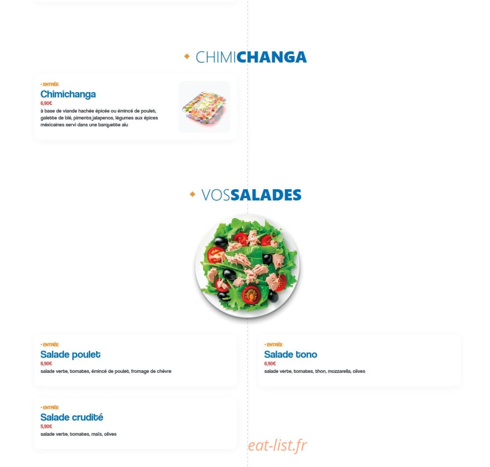 Family Pizza — carte page 5
