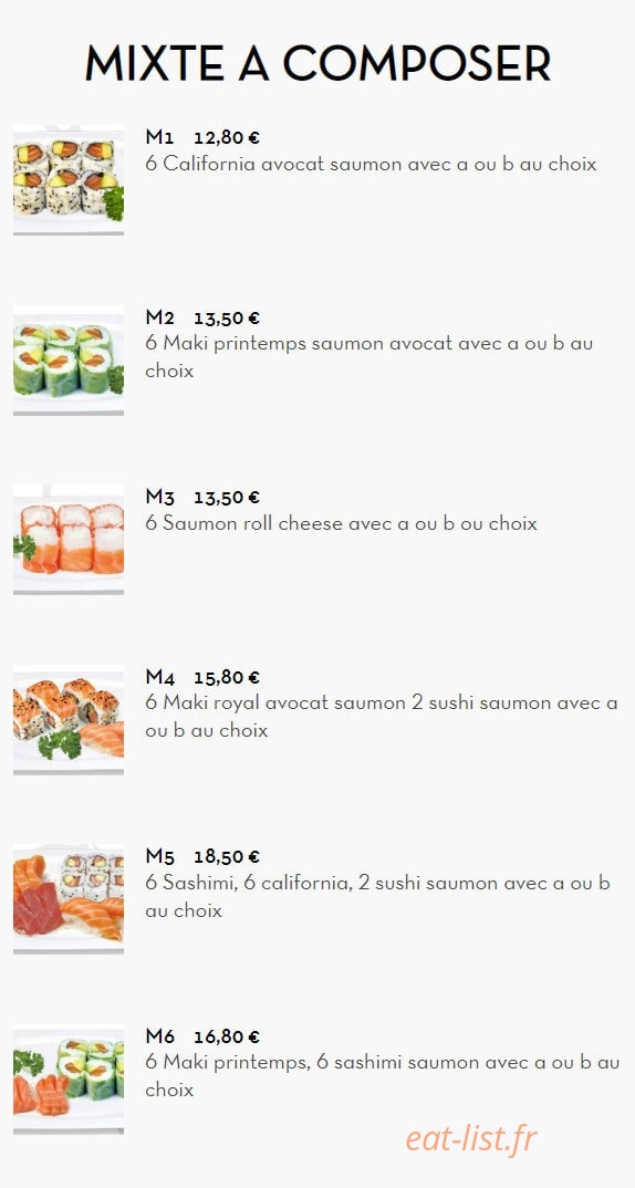Hoki Sushi — carte page 4