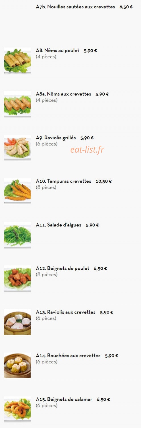 Hoki Sushi — carte page 2