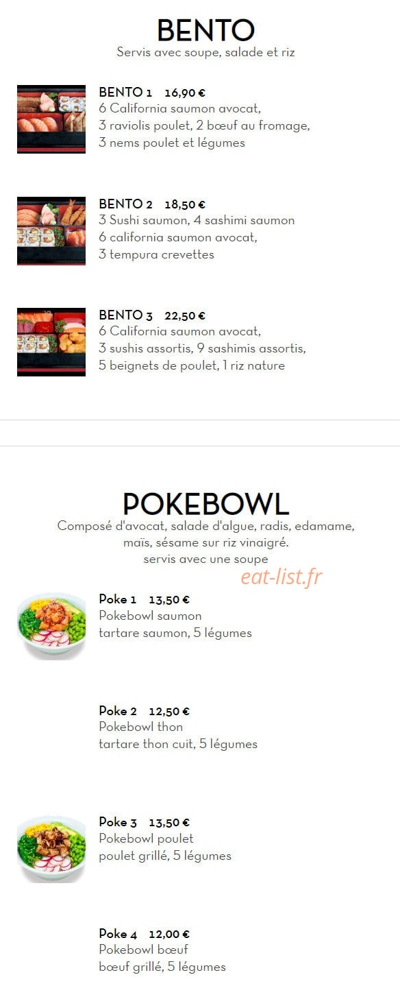 Hoki Sushi — carte page 7