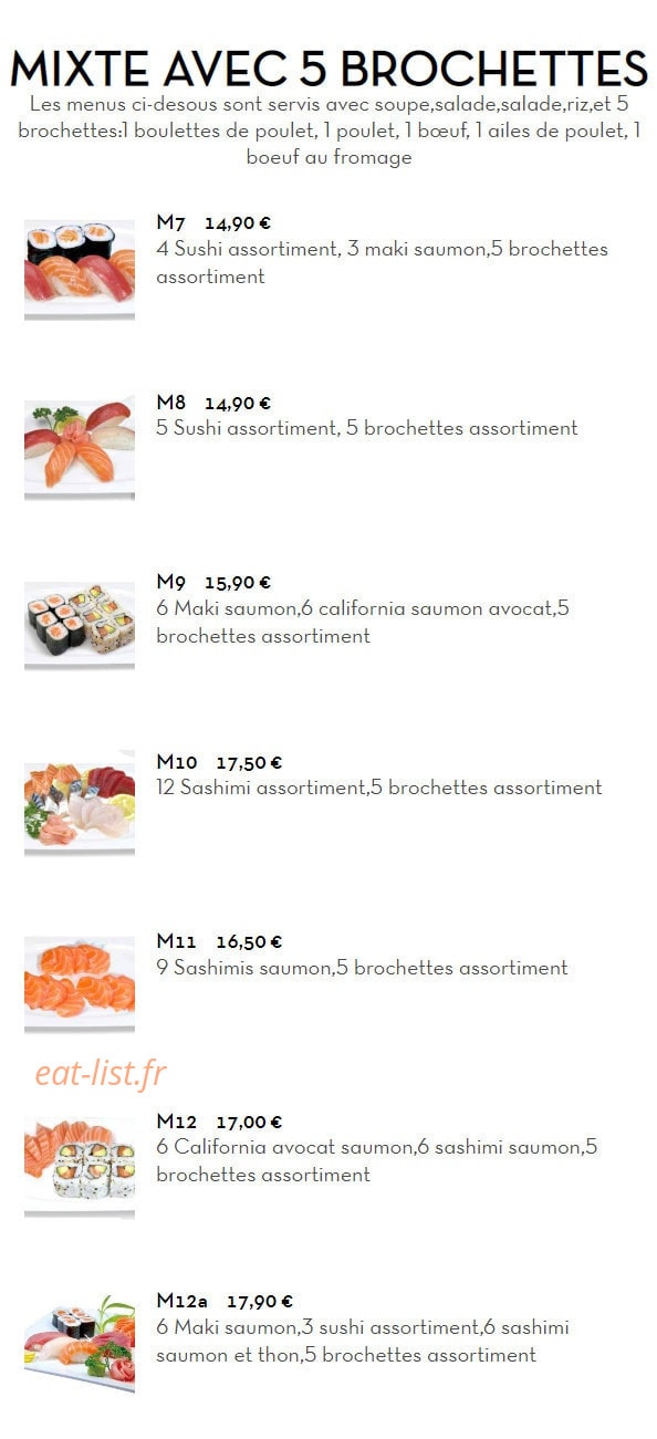 Hoki Sushi — carte page 5