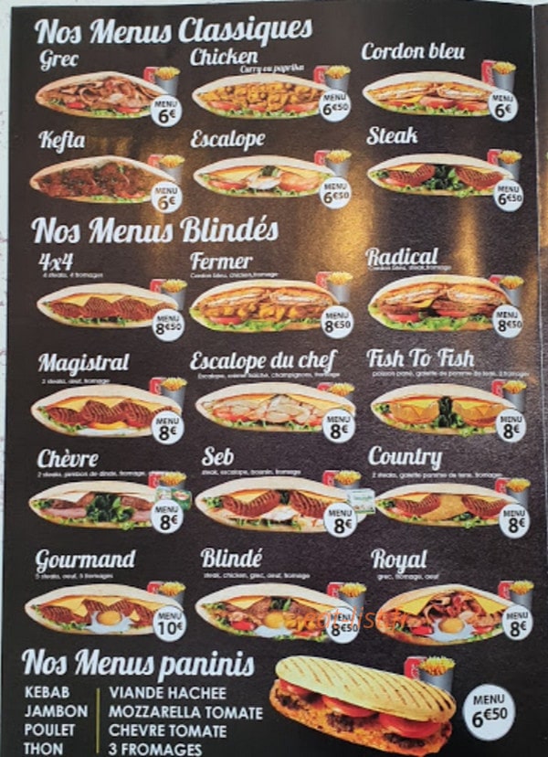 King food — carte page 3