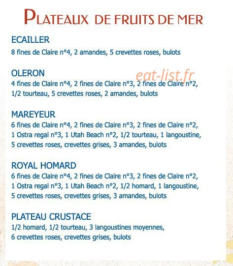 La criée — carte page 1