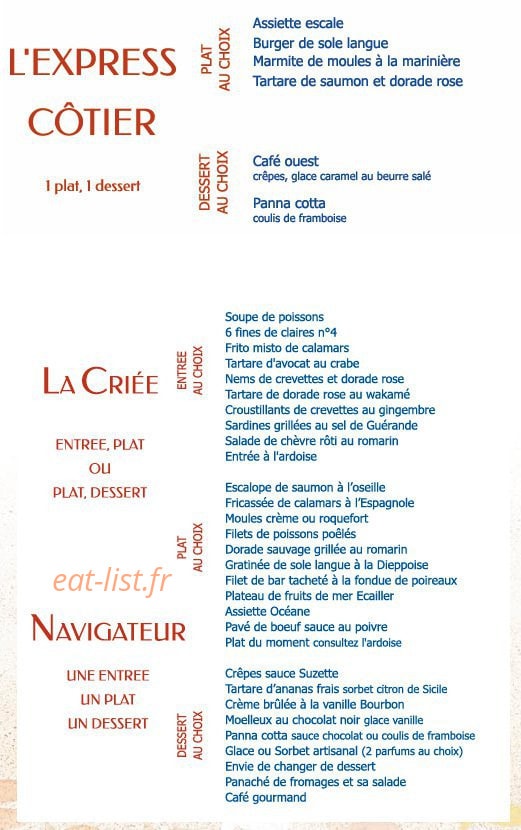 La criée — carte page 6