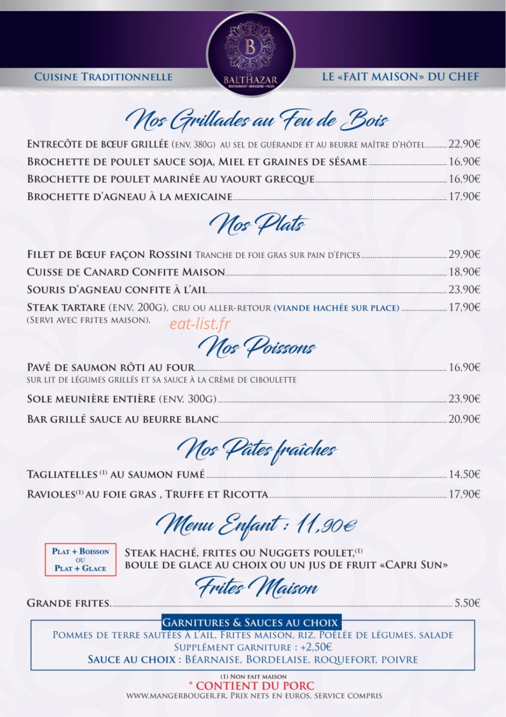 Le Balthazar — carte page 2