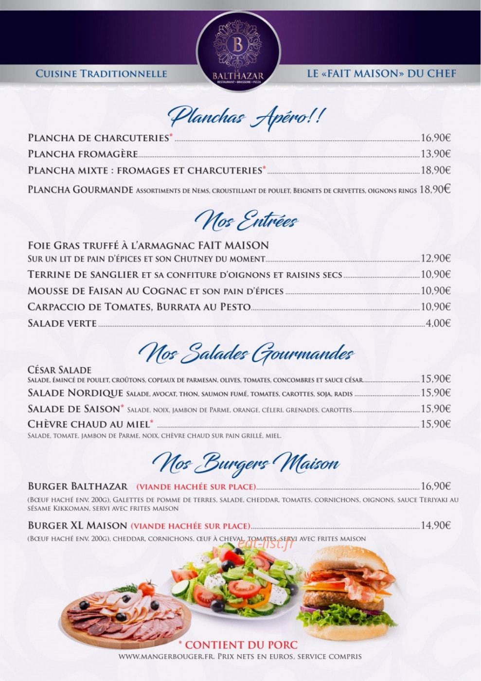 Le Balthazar — carte page 1