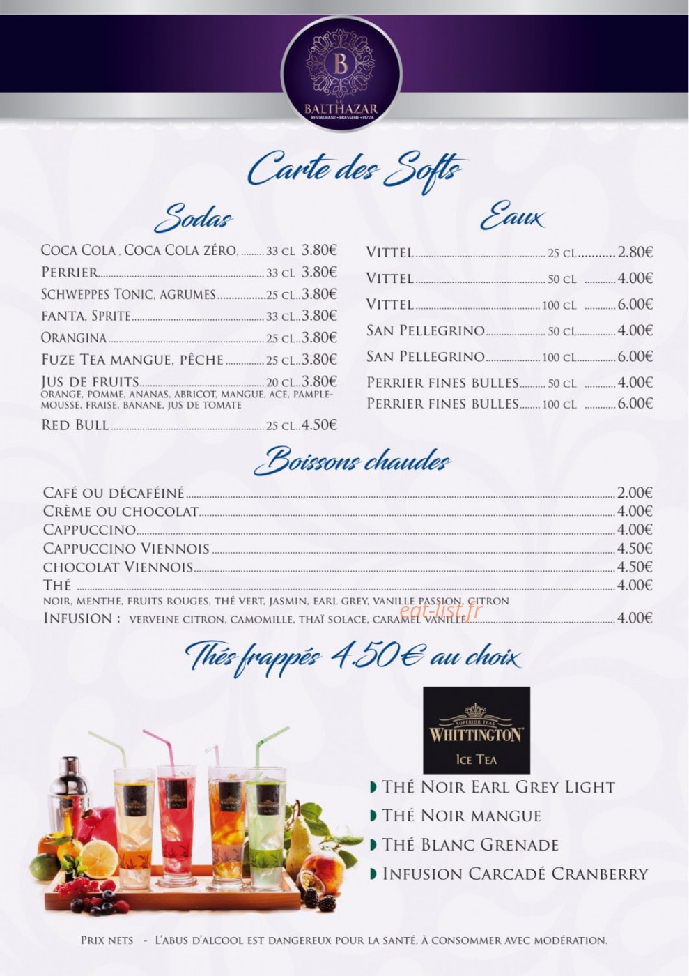 Le Balthazar — carte page 7